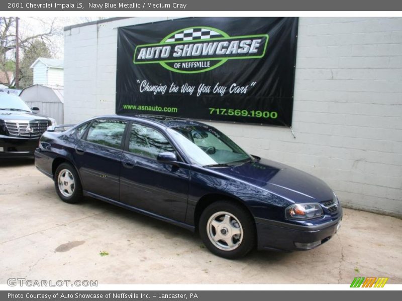 Navy Blue Metallic / Medium Gray 2001 Chevrolet Impala LS