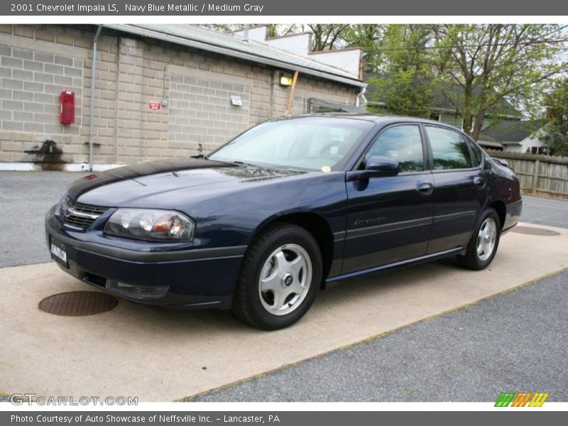 Navy Blue Metallic / Medium Gray 2001 Chevrolet Impala LS