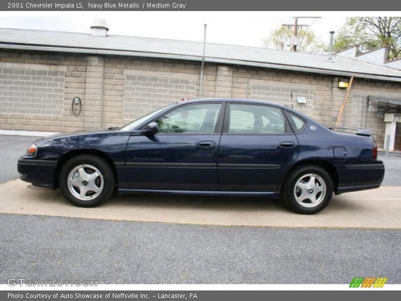 Navy Blue Metallic / Medium Gray 2001 Chevrolet Impala LS