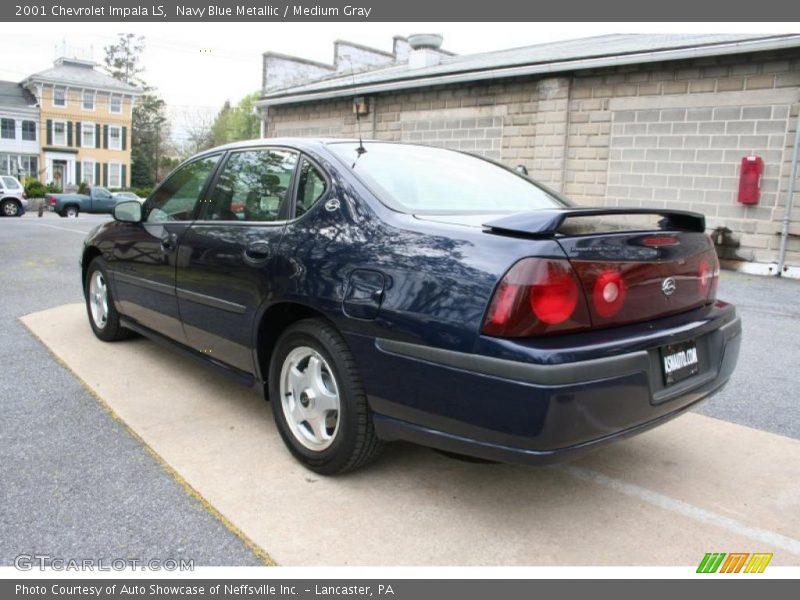 Navy Blue Metallic / Medium Gray 2001 Chevrolet Impala LS