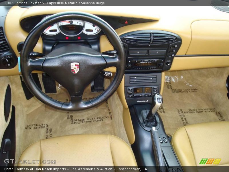 Lapis Blue Metallic / Savanna Beige 2002 Porsche Boxster S