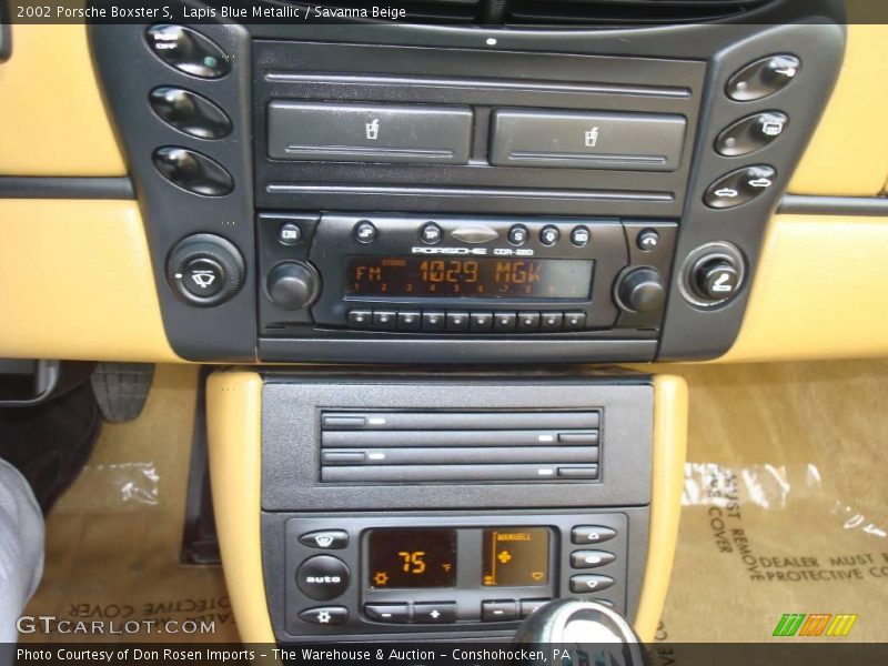 Lapis Blue Metallic / Savanna Beige 2002 Porsche Boxster S