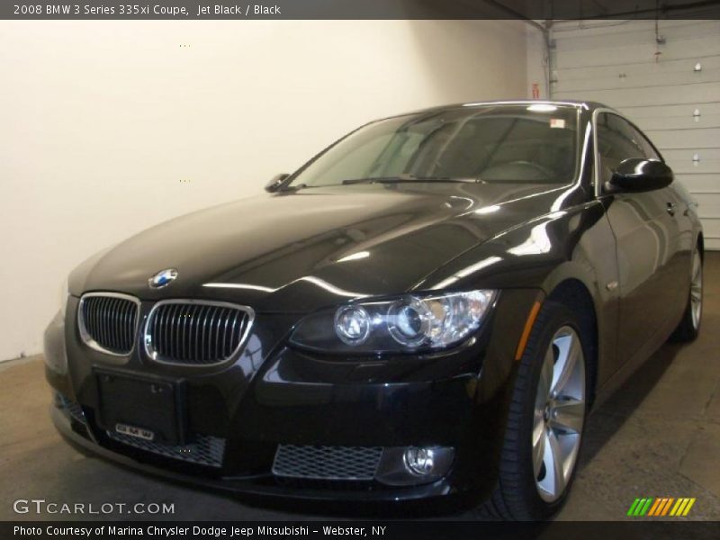Jet Black / Black 2008 BMW 3 Series 335xi Coupe