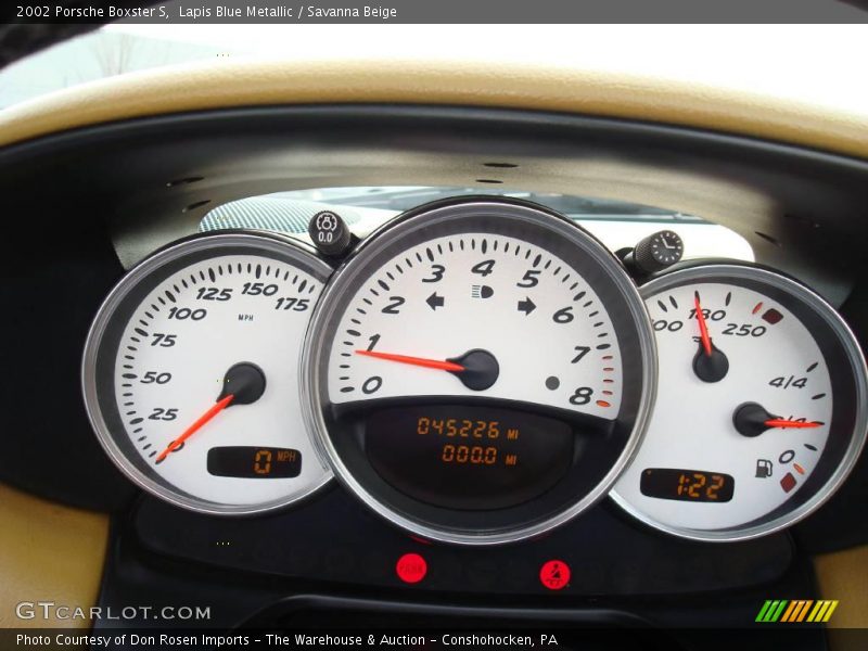 Lapis Blue Metallic / Savanna Beige 2002 Porsche Boxster S