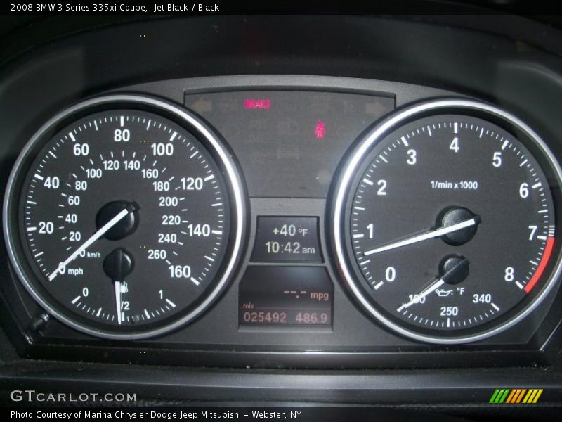 Jet Black / Black 2008 BMW 3 Series 335xi Coupe