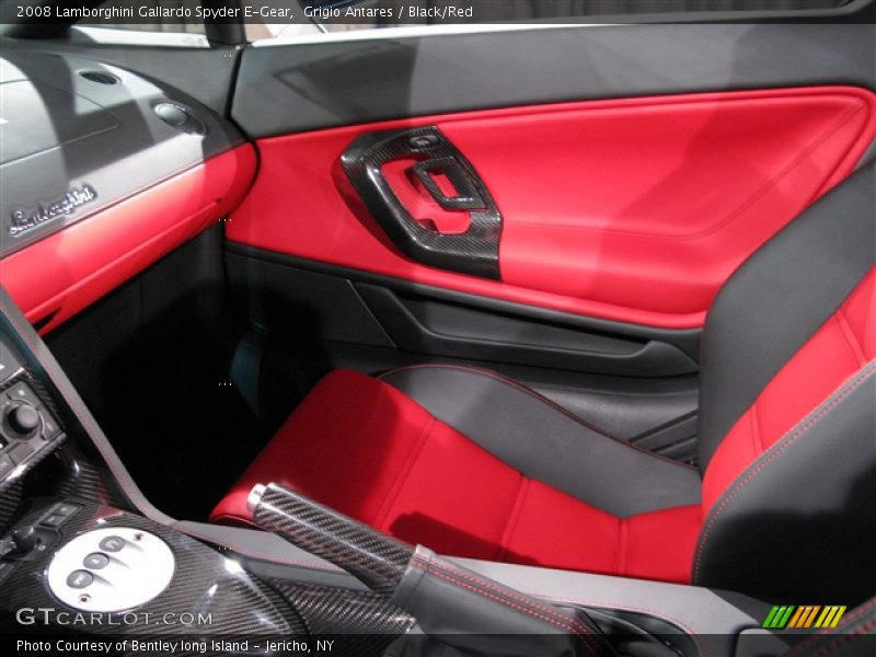 Grigio Antares / Black/Red 2008 Lamborghini Gallardo Spyder E-Gear
