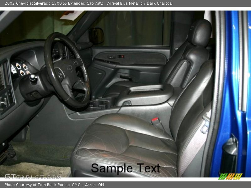 Arrival Blue Metallic / Dark Charcoal 2003 Chevrolet Silverado 1500 SS Extended Cab AWD