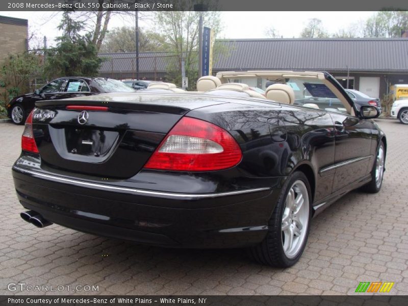 Black / Stone 2008 Mercedes-Benz CLK 550 Cabriolet