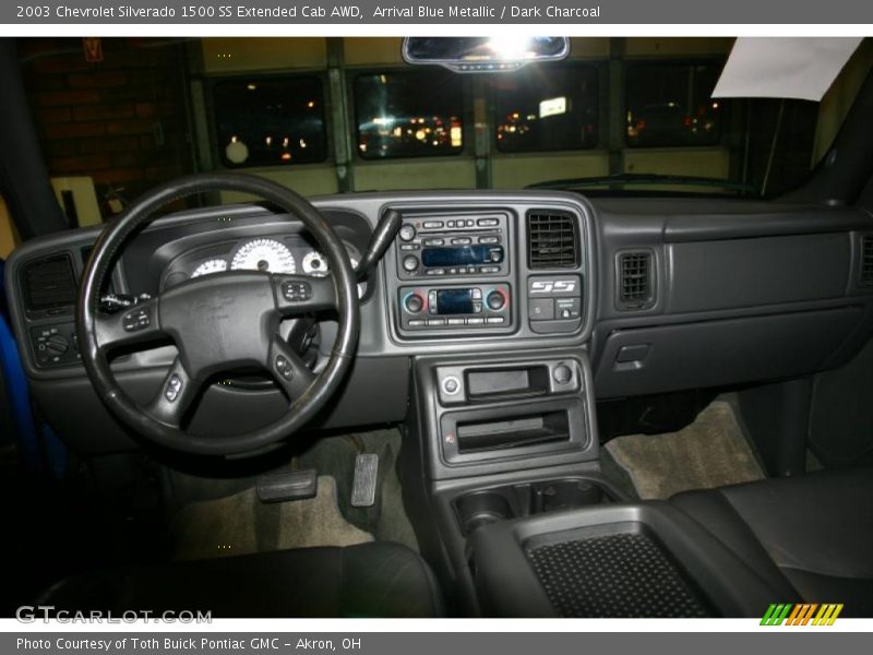 Arrival Blue Metallic / Dark Charcoal 2003 Chevrolet Silverado 1500 SS Extended Cab AWD