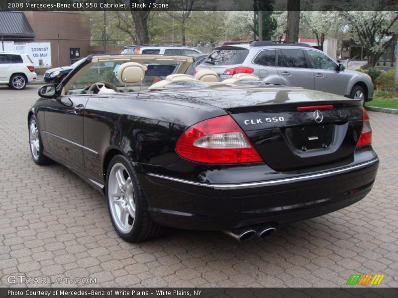 Black / Stone 2008 Mercedes-Benz CLK 550 Cabriolet