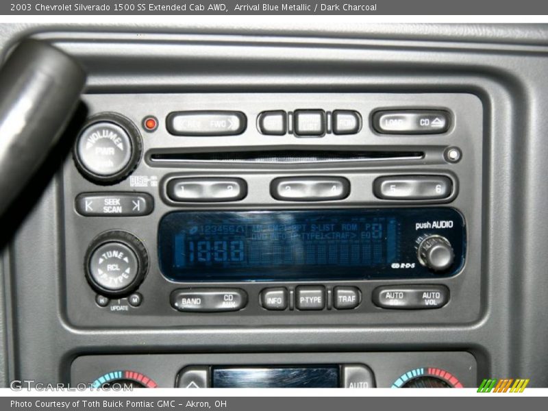 Arrival Blue Metallic / Dark Charcoal 2003 Chevrolet Silverado 1500 SS Extended Cab AWD