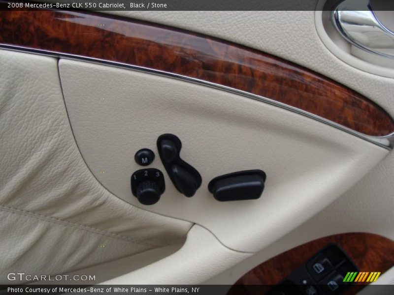 Black / Stone 2008 Mercedes-Benz CLK 550 Cabriolet