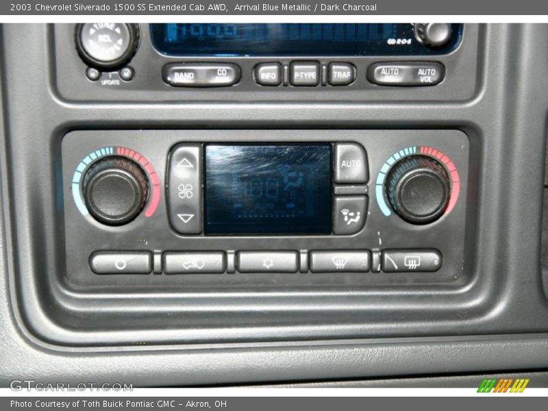 Arrival Blue Metallic / Dark Charcoal 2003 Chevrolet Silverado 1500 SS Extended Cab AWD