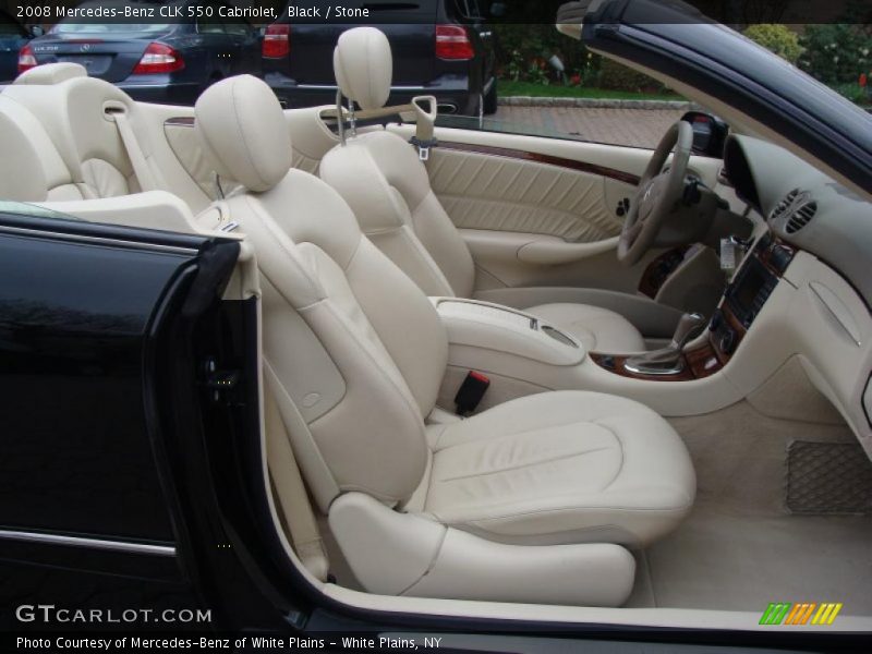 Black / Stone 2008 Mercedes-Benz CLK 550 Cabriolet