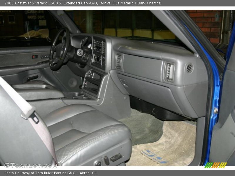 Arrival Blue Metallic / Dark Charcoal 2003 Chevrolet Silverado 1500 SS Extended Cab AWD