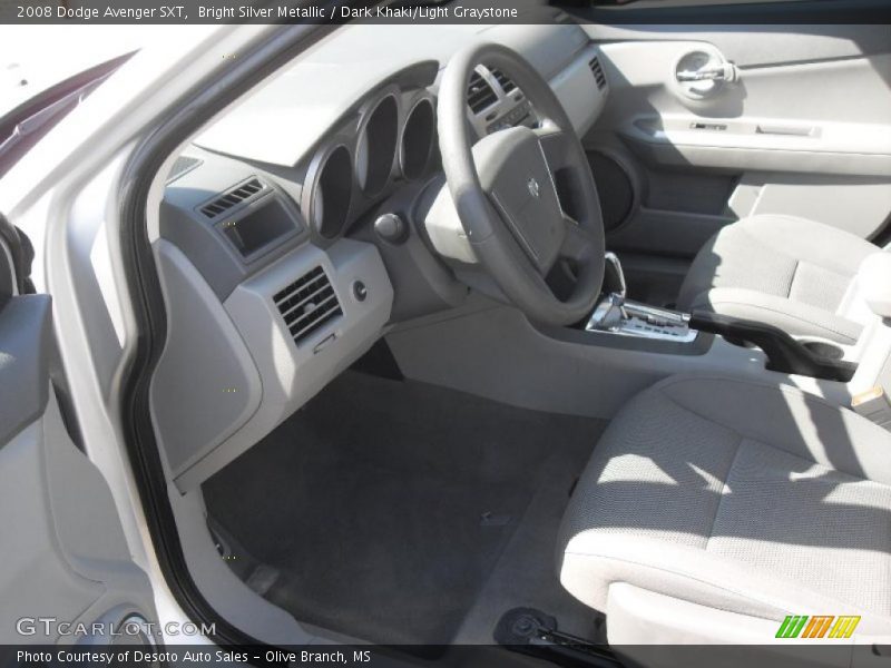 Bright Silver Metallic / Dark Khaki/Light Graystone 2008 Dodge Avenger SXT