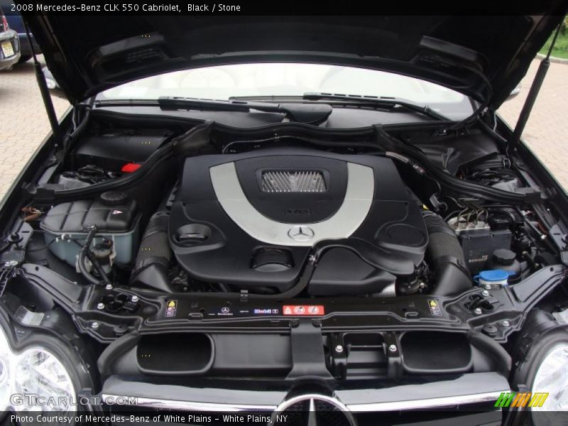 Black / Stone 2008 Mercedes-Benz CLK 550 Cabriolet