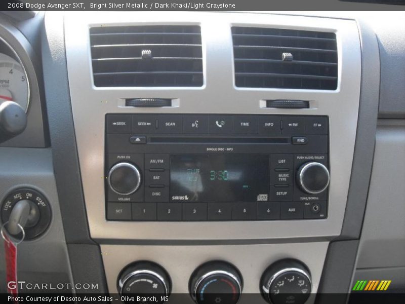 Bright Silver Metallic / Dark Khaki/Light Graystone 2008 Dodge Avenger SXT