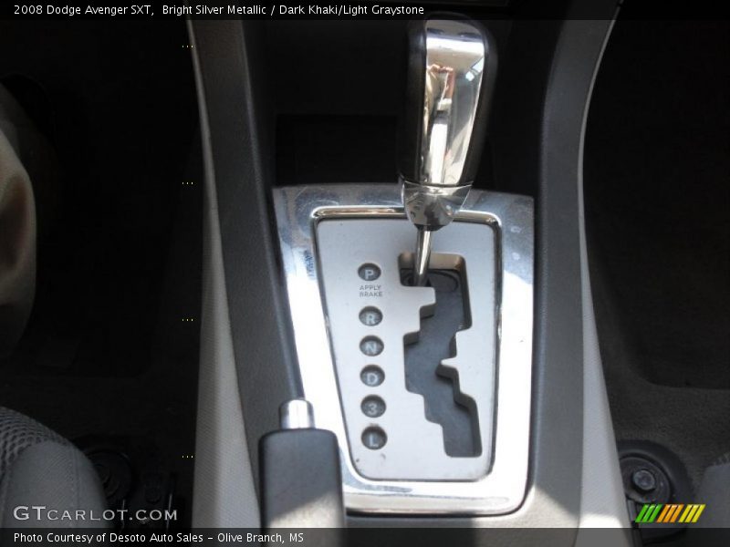 Bright Silver Metallic / Dark Khaki/Light Graystone 2008 Dodge Avenger SXT