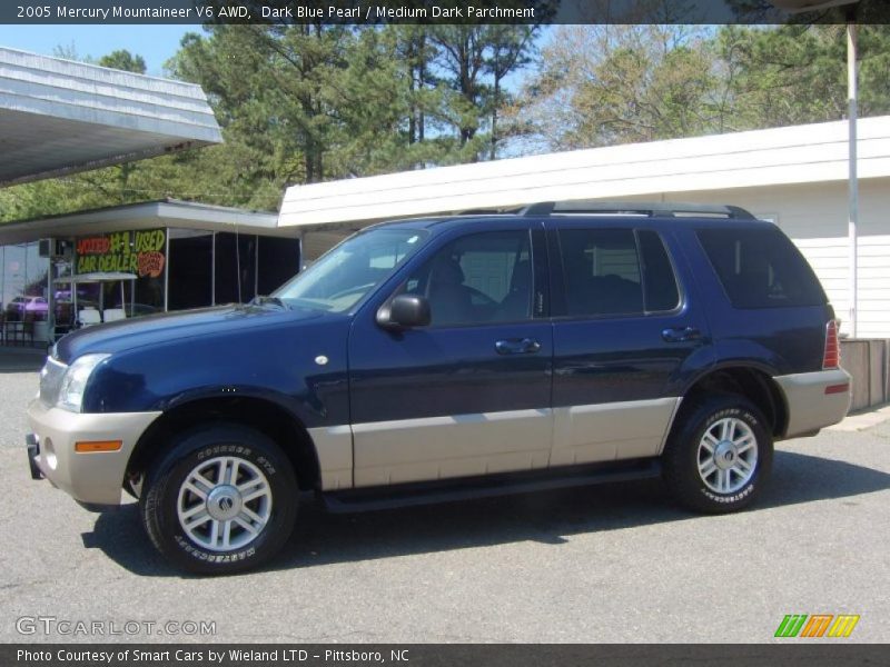Dark Blue Pearl / Medium Dark Parchment 2005 Mercury Mountaineer V6 AWD