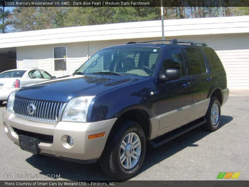 Dark Blue Pearl / Medium Dark Parchment 2005 Mercury Mountaineer V6 AWD