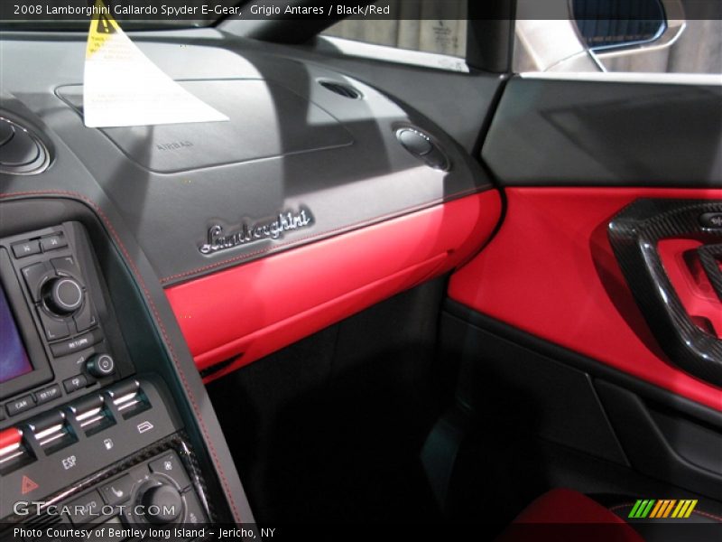 Grigio Antares / Black/Red 2008 Lamborghini Gallardo Spyder E-Gear