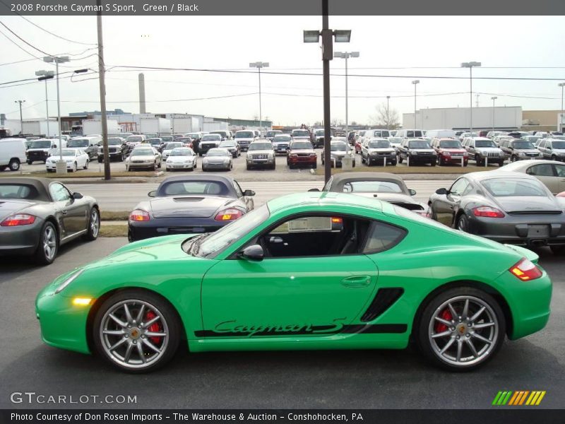 Green / Black 2008 Porsche Cayman S Sport