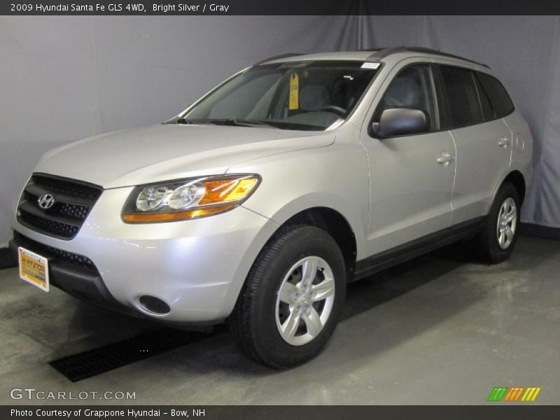 Bright Silver / Gray 2009 Hyundai Santa Fe GLS 4WD