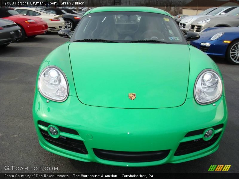 Green / Black 2008 Porsche Cayman S Sport