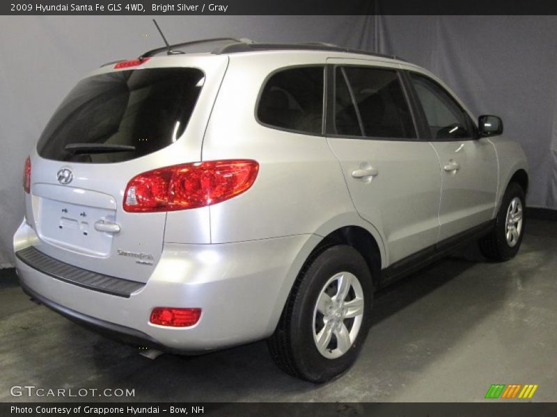 Bright Silver / Gray 2009 Hyundai Santa Fe GLS 4WD