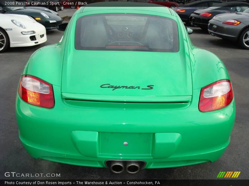 Green / Black 2008 Porsche Cayman S Sport