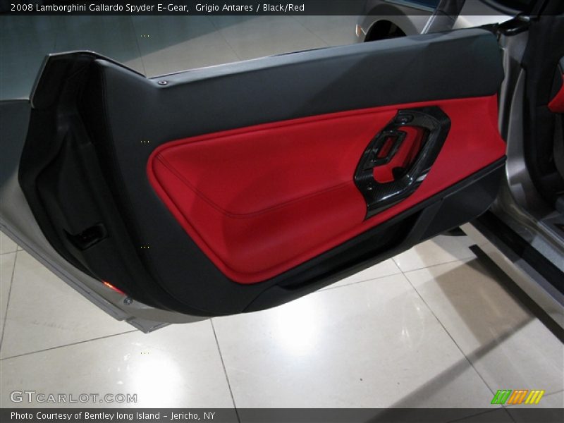 Grigio Antares / Black/Red 2008 Lamborghini Gallardo Spyder E-Gear