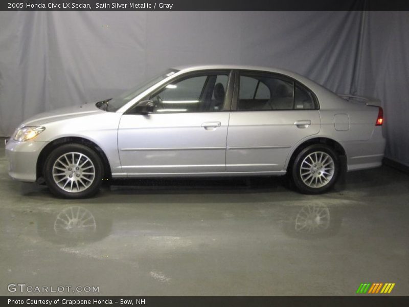 Satin Silver Metallic / Gray 2005 Honda Civic LX Sedan