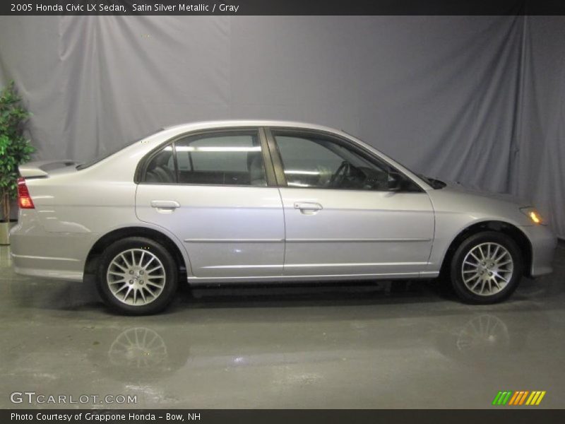 Satin Silver Metallic / Gray 2005 Honda Civic LX Sedan