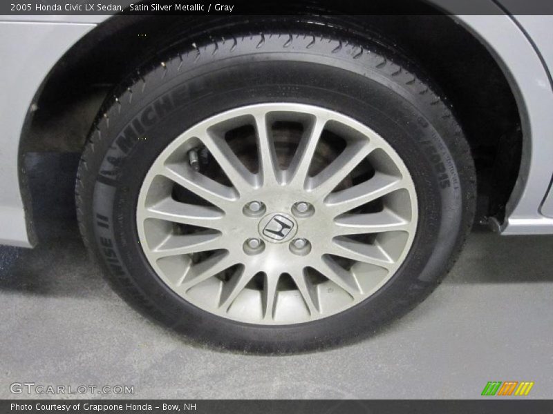 Satin Silver Metallic / Gray 2005 Honda Civic LX Sedan