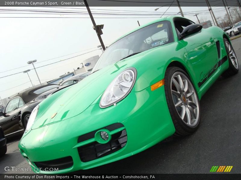 Green / Black 2008 Porsche Cayman S Sport