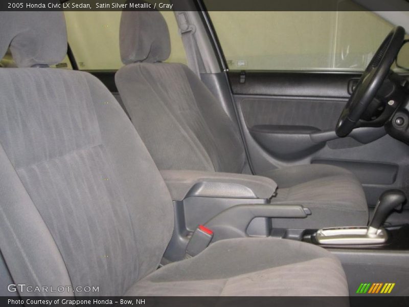 Satin Silver Metallic / Gray 2005 Honda Civic LX Sedan