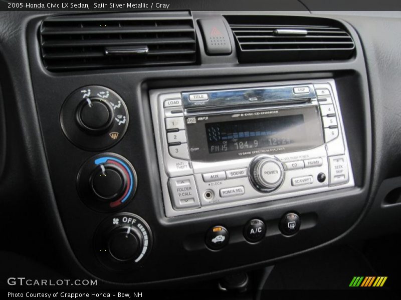 Satin Silver Metallic / Gray 2005 Honda Civic LX Sedan