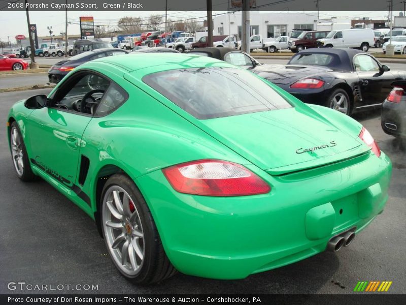 Green / Black 2008 Porsche Cayman S Sport