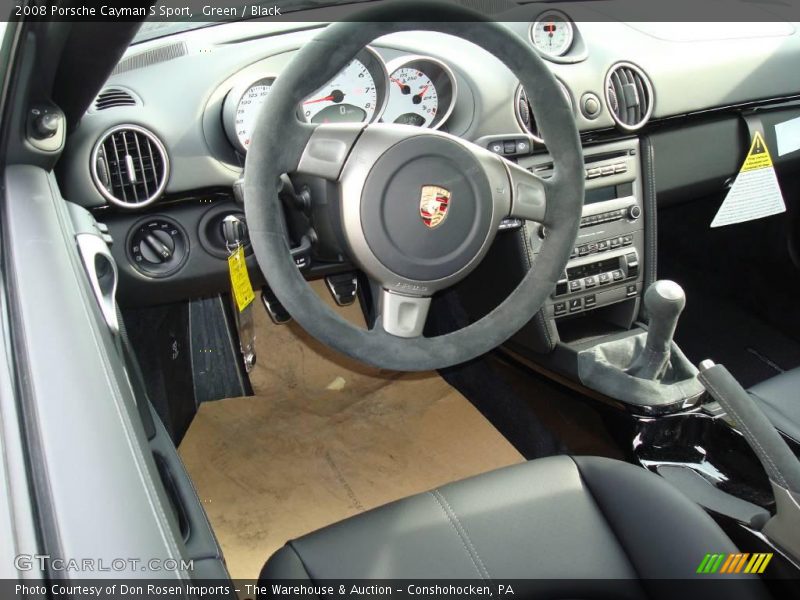Green / Black 2008 Porsche Cayman S Sport