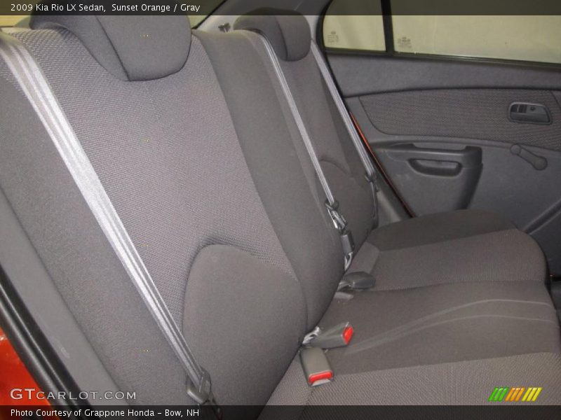 Sunset Orange / Gray 2009 Kia Rio LX Sedan
