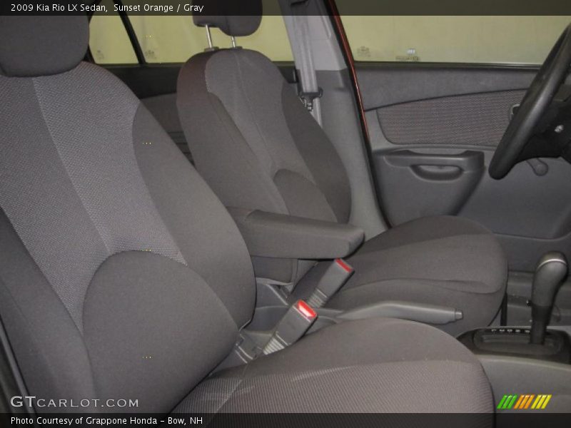 Sunset Orange / Gray 2009 Kia Rio LX Sedan