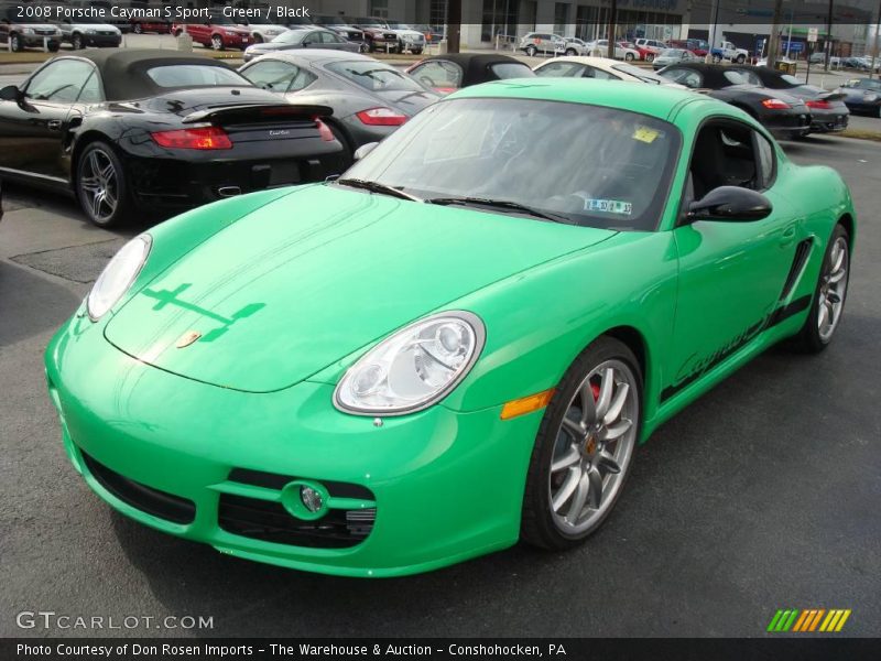 Green / Black 2008 Porsche Cayman S Sport