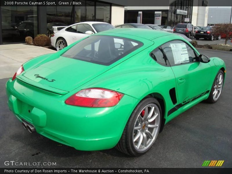 Green / Black 2008 Porsche Cayman S Sport