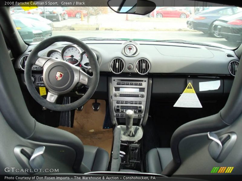 Green / Black 2008 Porsche Cayman S Sport