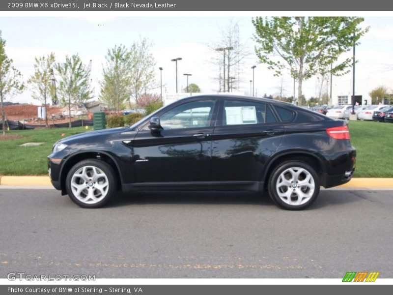 Jet Black / Black Nevada Leather 2009 BMW X6 xDrive35i