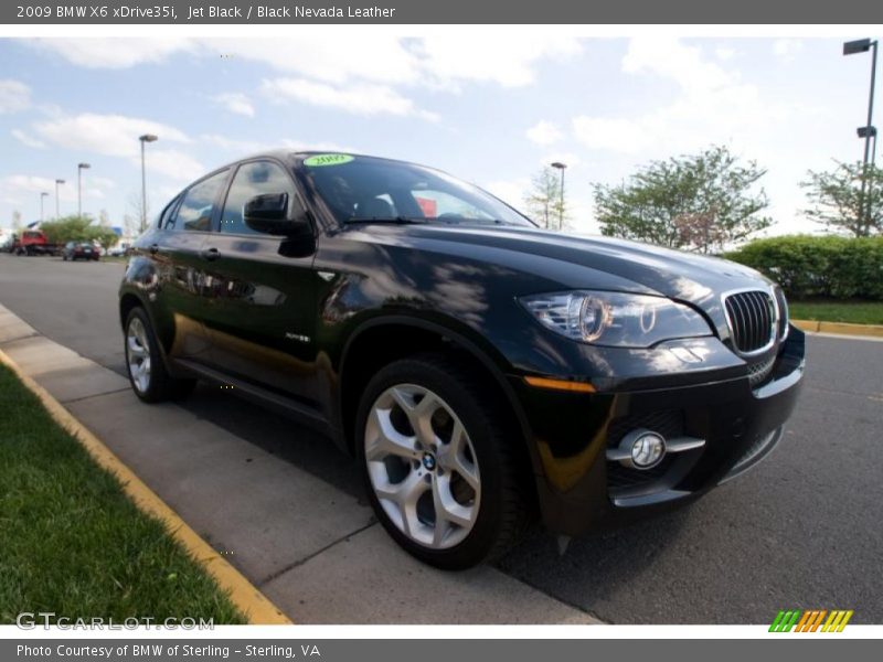 Jet Black / Black Nevada Leather 2009 BMW X6 xDrive35i