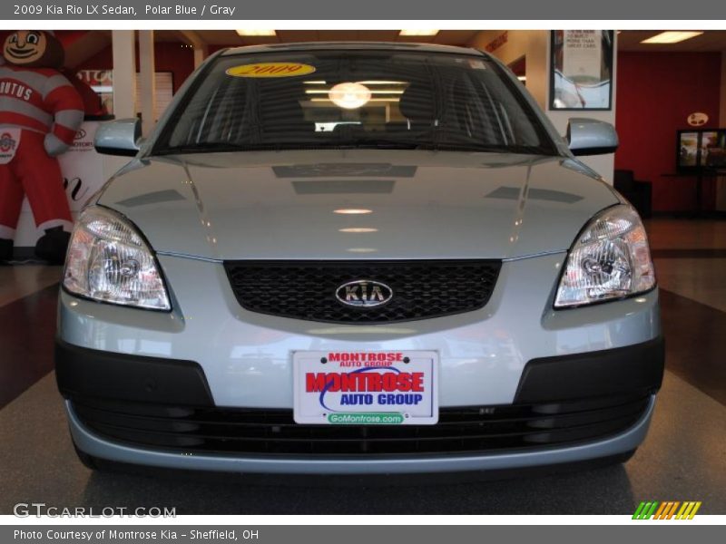 Polar Blue / Gray 2009 Kia Rio LX Sedan