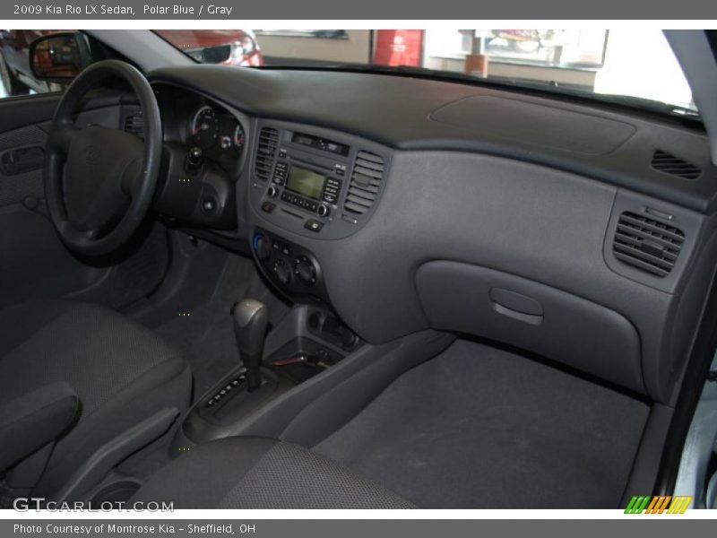 Polar Blue / Gray 2009 Kia Rio LX Sedan