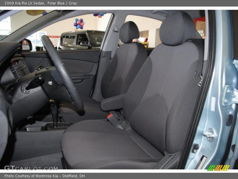 Polar Blue / Gray 2009 Kia Rio LX Sedan